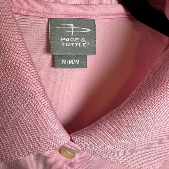 NWT Paige & Tuttle Women’s Pink Short Sleeve Polo Performance Golf Shirt - M - Picture 3 of 9